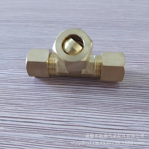 批發(fā)1/2/3/4分黃銅T型卡套三通｜廠家直銷 品質(zhì)無憂